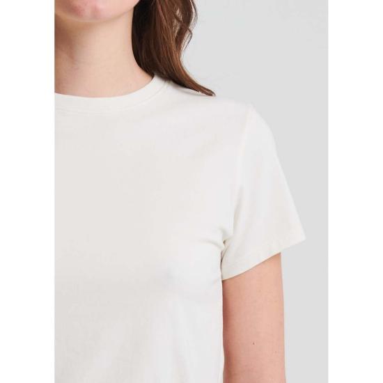  Patrick Assaraf 반팔 티셔츠 패트릭 아사라프 아이코닉 피티드 크루 티셔츠 초크 - PATRICK ASSARAF