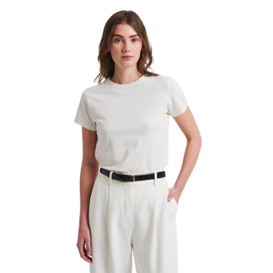  Patrick Assaraf 반팔 티셔츠 패트릭 아사라프 아이코닉 피티드 크루 티셔츠 초크 - PATRICK ASSARAF