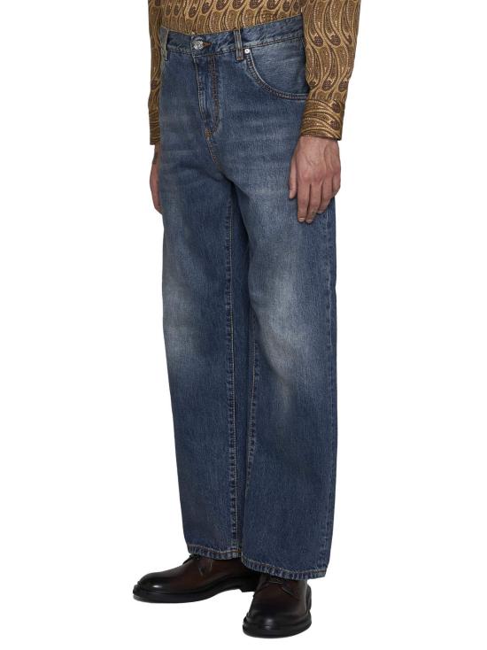  에트로 데님 팬츠 이지핏 진 블루 - ETRO