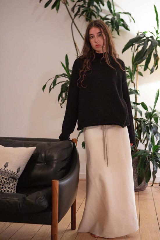  에리카 타노브 터틀넥 에리카 타노프 마틸다 알파카 울  스웨터