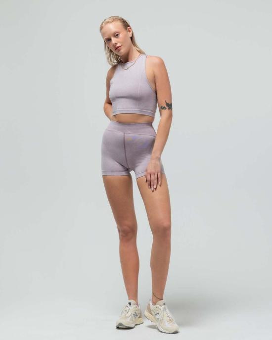  Reformer 민소매 티셔츠 리포머 헤더 크롭 탱크