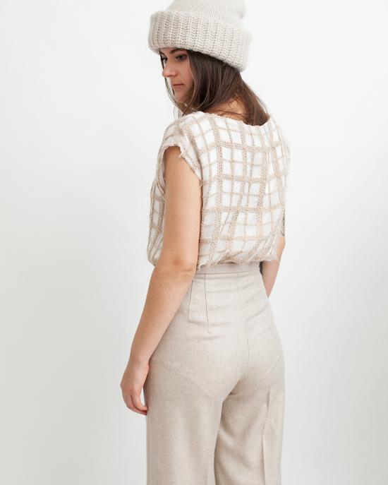  Samuji 블라우스 사무지 시안이 탑 에크루 - OTHER BRANDS