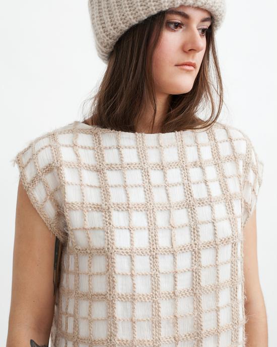  Samuji 블라우스 사무지 시안이 탑 에크루 - OTHER BRANDS