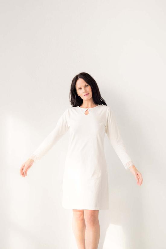  Salua Lingerie 숏 원피스 살루아 란제리 피마 코튼 엘레강스 가운 - OTHER BRANDS