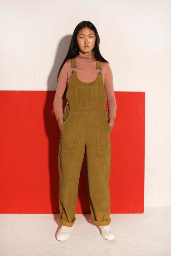  LF 마키 점프수트 L.F.Markey Bryson 코듀로이 멜빵바지 샤르트뢰즈