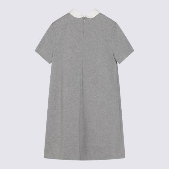  [키즈] 구찌 원피스 키즈 코튼 드레스 오프 화이트 - GUCCI