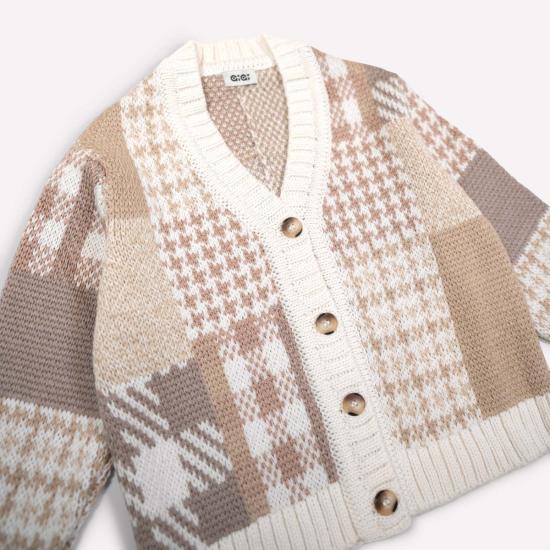  [키즈] gigiknitwear.com 풀오버 Gi Gi 니트웨어 패치워크 가디건 미니 - OTHER BRANDS