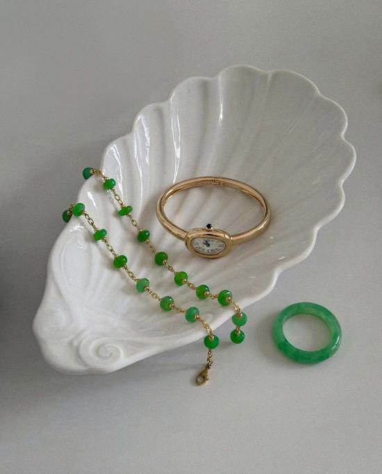  세레 팔찌 Seree Jillian Jade 비즈  그린 - SEREE