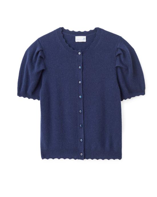  Cartolina 가디건 카르톨리나 루시 퍼프 슬리브  미드나잇 블루