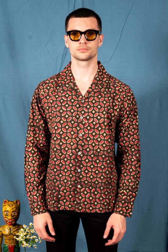  DUSHYANT. 긴팔 셔츠 두샨트. 라즈 캠프 셔츠 젤리빈 프린트 - OTHER BRANDS