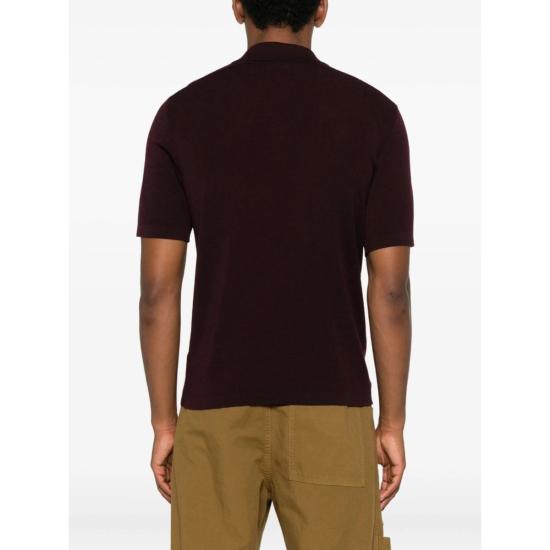  버버리 스웨터 폴로 셔츠 레드 - BURBERRY