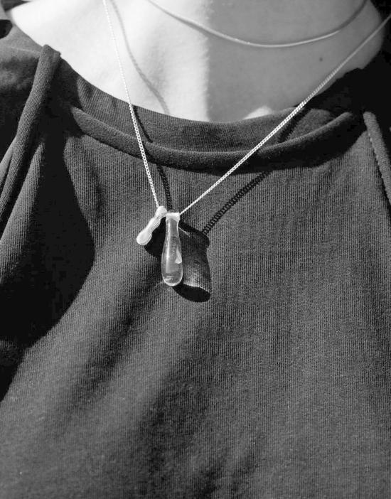  클레드 목걸이/팬던트 드롭 카운츠 목걸이 (은) - CLED