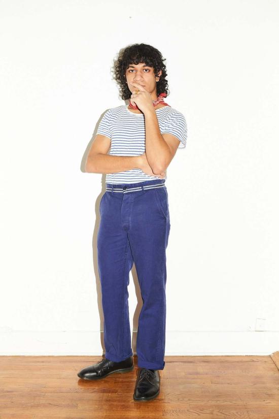  Limited Edition 스트레이트 팬츠 한정판 부가티 작업 바지 블루 카펜터 팬츠 - OTHER BRANDS