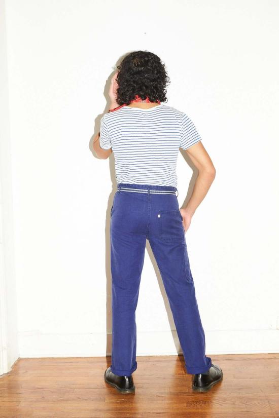  Limited Edition 스트레이트 팬츠 한정판 부가티 작업 바지 블루 카펜터 팬츠 - OTHER BRANDS