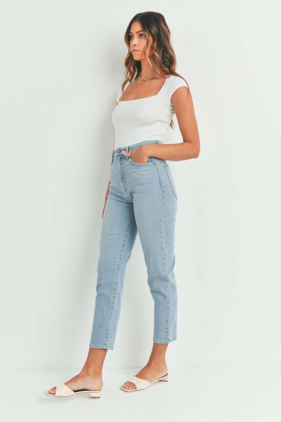  저스트 블랙 데님 데님 팬츠 , 완벽한 맘진 - JUST BLACK DENIM