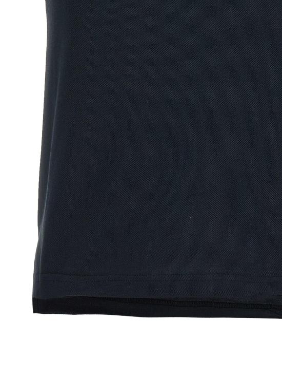  발렌시아가 반팔 티셔츠 로고 자수 폴로 셔츠 블루 - BALENCIAGA