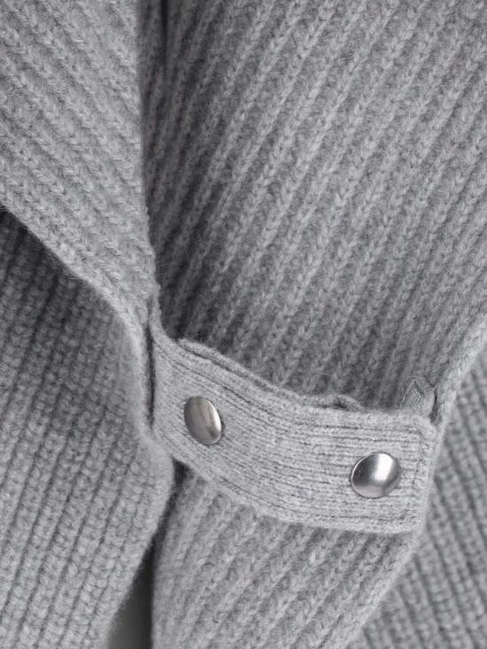  [키즈] 스텔라 맥카트니 자켓 스텔라 매카트니 버진 울 앤 캐시미어 케이프 그레이 - STELLA MCCARTNEY