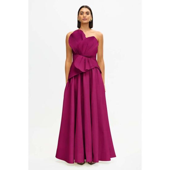  아클레어 롱 원피스 에이클러 세이지스톤 가운 아이리스