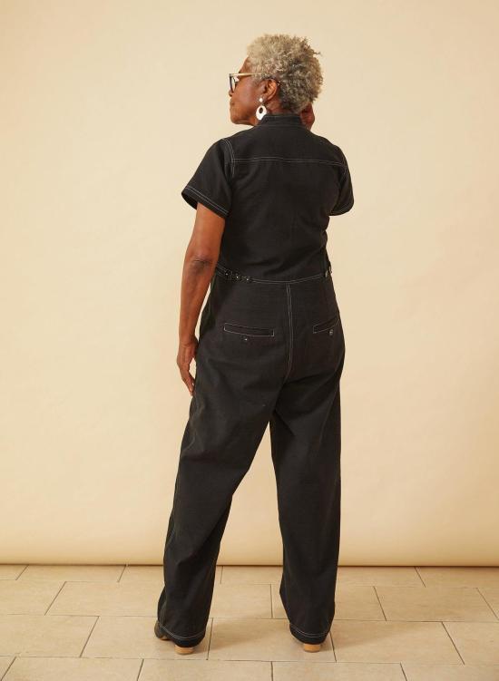  Seek Collective 점프수트 아멜리아 롬퍼 워시드 블랙 - OTHER BRANDS