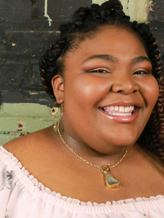  페어 아니타 목걸이/팬던트 심플 럭셔리 네크리스 라브라도라이트 - FAIR ANITA