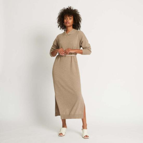  산티클레르 롱 원피스 산티클러 블레어 캐시미어 스웨터 드레스 폰 - SANTICLER