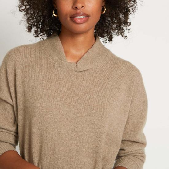  산티클레르 롱 원피스 산티클러 블레어 캐시미어 스웨터 드레스 폰 - SANTICLER