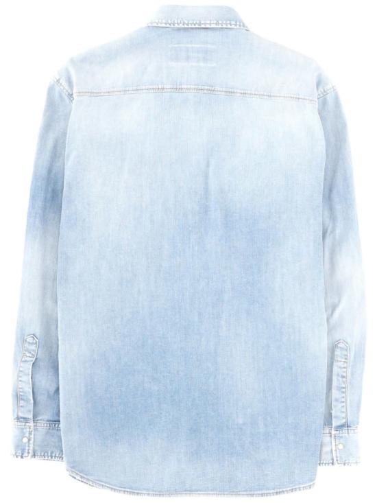  디스퀘어드2 긴팔 셔츠 Dsquared2 로고 셔츠 아주르 - DSQUARED2