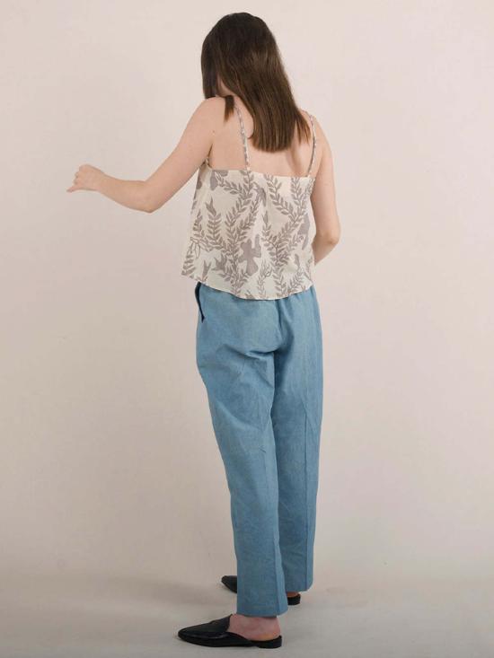  이키비 블라우스 에보니 탑 오프 화이트 - IKKIVI