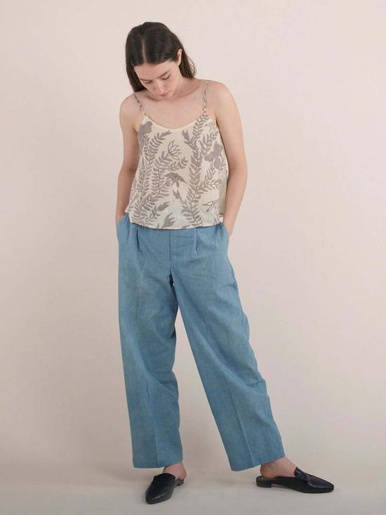  이키비 블라우스 에보니 탑 오프 화이트 - IKKIVI