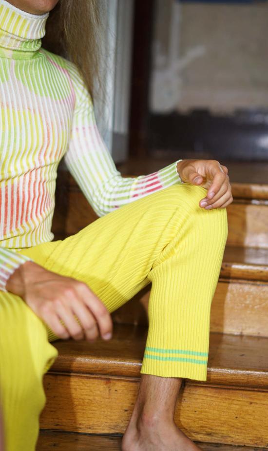  giu giu 스트레이트 팬츠 지우 지우 논나 팬츠 징/셀러리