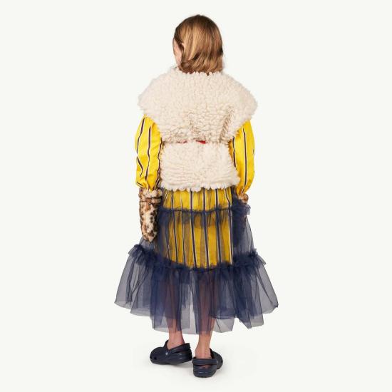  [키즈] 더 애니멀스 옵저버토리 자켓 어린이용 양털 조끼 (무광 흰색) - THE ANIMALS OBSERVATORY