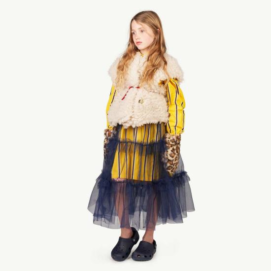  [키즈] 더 애니멀스 옵저버토리 자켓 어린이용 양털 조끼 (무광 흰색) - THE ANIMALS OBSERVATORY