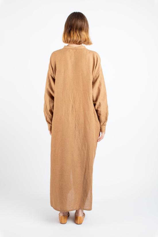  리비지티드 매터스 롱 원피스 아이다 셔츠드레스 클레이 프린트 - REVISITED MATTERS