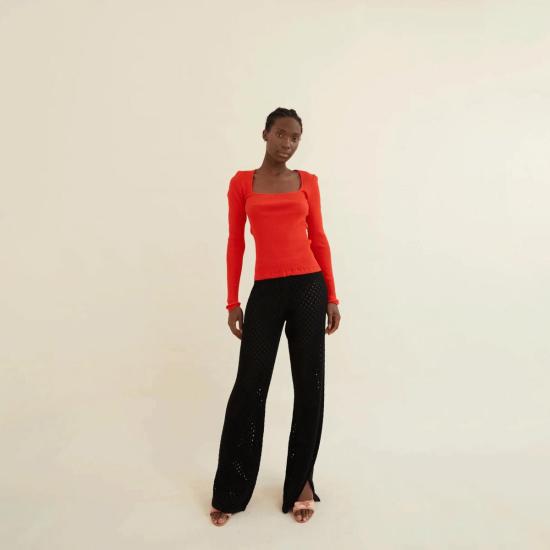  Opera Sport 스트레이트 팬츠 오페라 스포츠 아벨린 니트  블랙