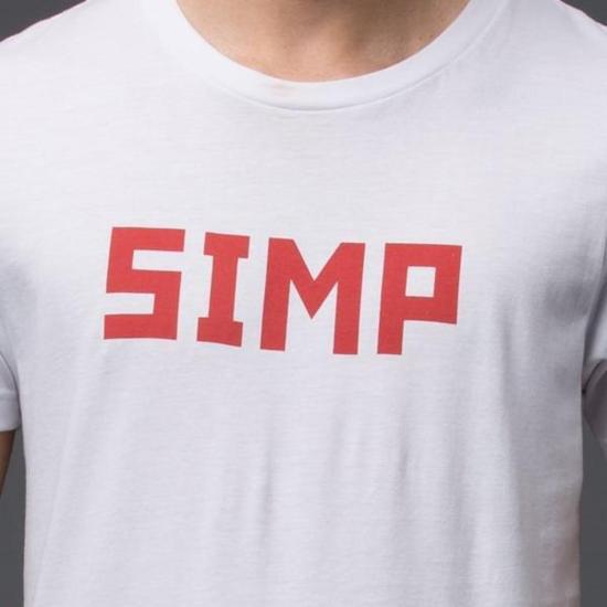  팔미에 뒤 말 반팔 티셔츠 Palmiers Du Mal Simp 그래픽 티셔츠 화이트 - PALMIERS DU MAL