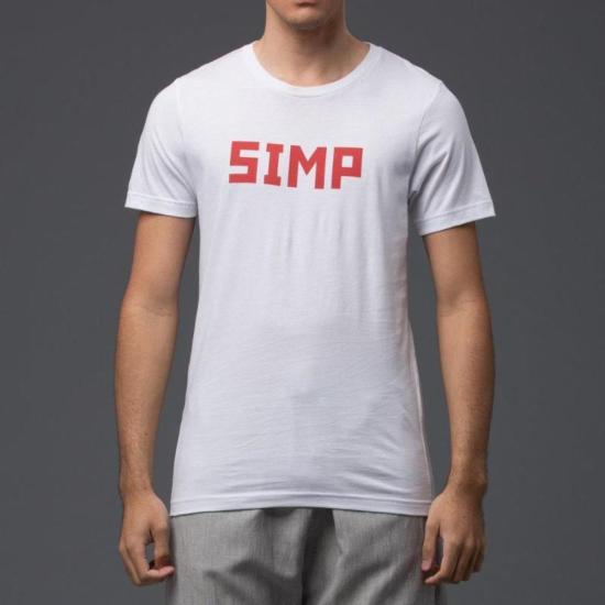  팔미에 뒤 말 반팔 티셔츠 Palmiers Du Mal Simp 그래픽 티셔츠 화이트