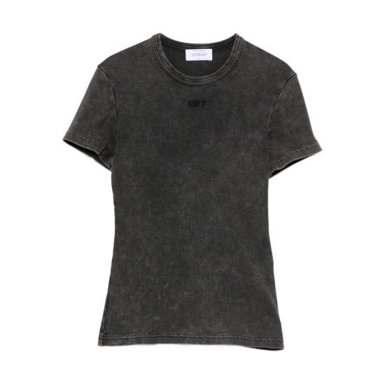  오프화이트 반팔 티셔츠 티셔츠 그레이