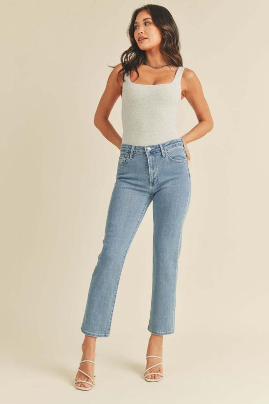  저스트 블랙 데님 데님 팬츠 컨템포러리 슬림 스트레이트 - JUST BLACK DENIM