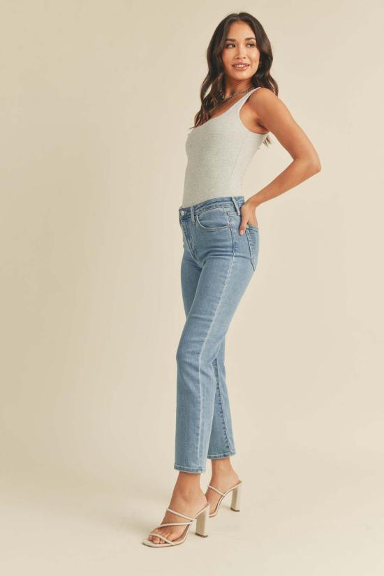  저스트 블랙 데님 데님 팬츠 컨템포러리 슬림 스트레이트 - JUST BLACK DENIM