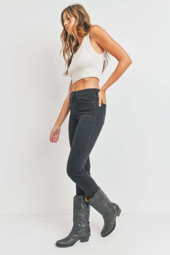  저스트 블랙 데님 데님 팬츠 컨템포러리 슬림 스트레이트 - JUST BLACK DENIM