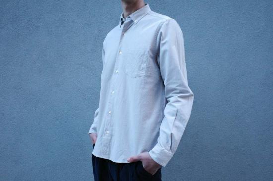  Steven Alan 긴팔 셔츠 스티븐 앨런 싱글 니들  크림 - OTHER BRANDS