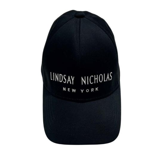  Lindsay Nicholas New York 모자 린지 니콜라스 뉴욕 로고 캡 블랙 - OTHER BRANDS