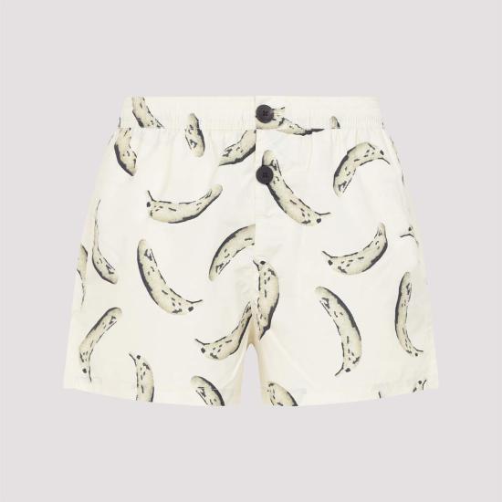  자크뮈스 스윔팬츠 르 마이요 푼티니 수영복 BV 바나나 프린트 옐로우 - JACQUEMUS