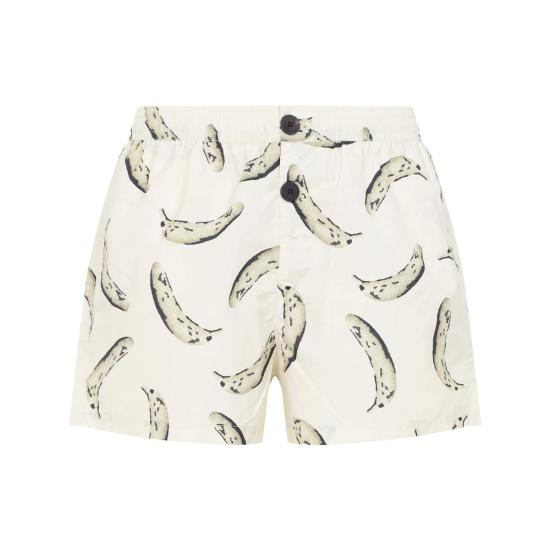  자크뮈스 스윔팬츠 르 마이요 푼티니 수영복 BV 바나나 프린트 옐로우 - JACQUEMUS