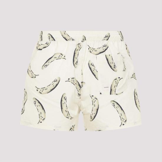  자크뮈스 스윔팬츠 르 마이요 푼티니 수영복 BV 바나나 프린트 옐로우 - JACQUEMUS