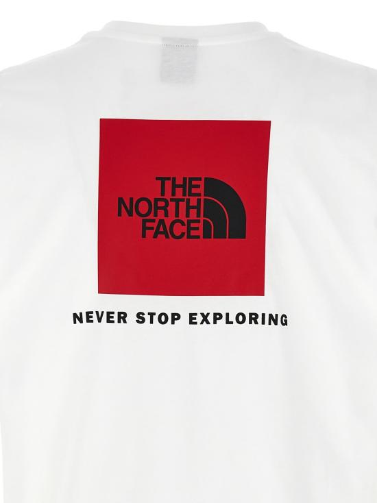  노스페이스 반팔 티셔츠 로고 티셔츠 화이트/블랙 - NORTH FACE