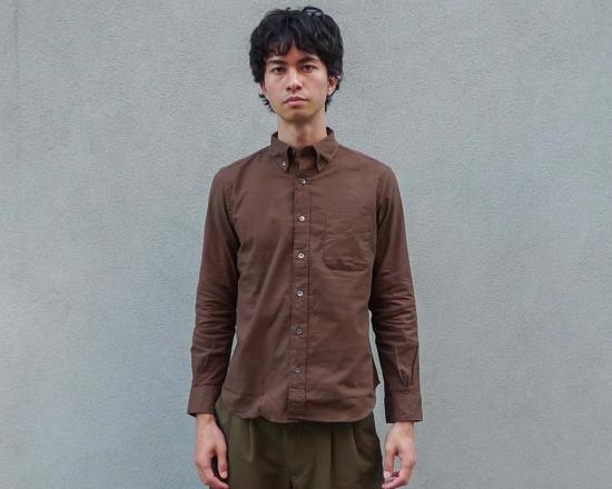  Steven Alan 긴팔 셔츠 스티븐 앨런 컬리지에이트  에스프레소