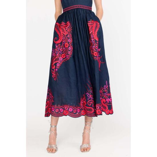  크리스티 린 롱 원피스 홀리 드레스 미드나잇 로사리아 - CHRISTY LYNN