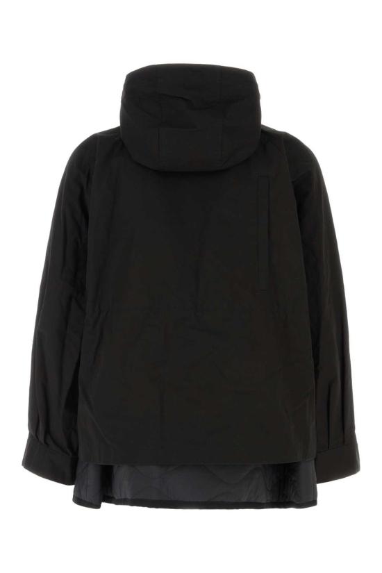  사카이 자켓 립스톱 블라우스 블랙 - SACAI