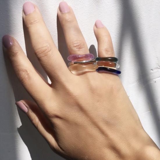  제인 다렌스부르그 반지 제인 다렌스버그 오가닉 밴드 클리어 - JANE DARENSBOURG